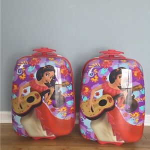 Disney Princess Purple and Red Kids Suitcase